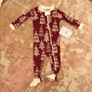 NWT Burts Bees baby cotton Christmas pajamas